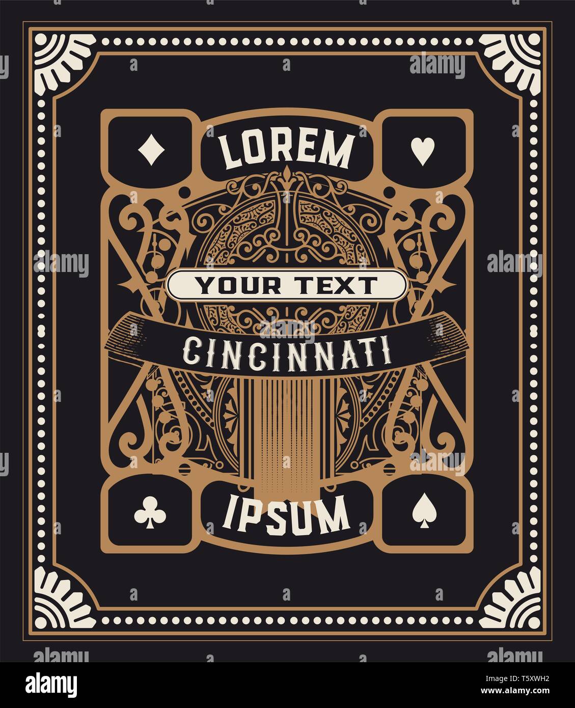 Antique label. Vintage frame Stock Vector Image & Art - Alamy