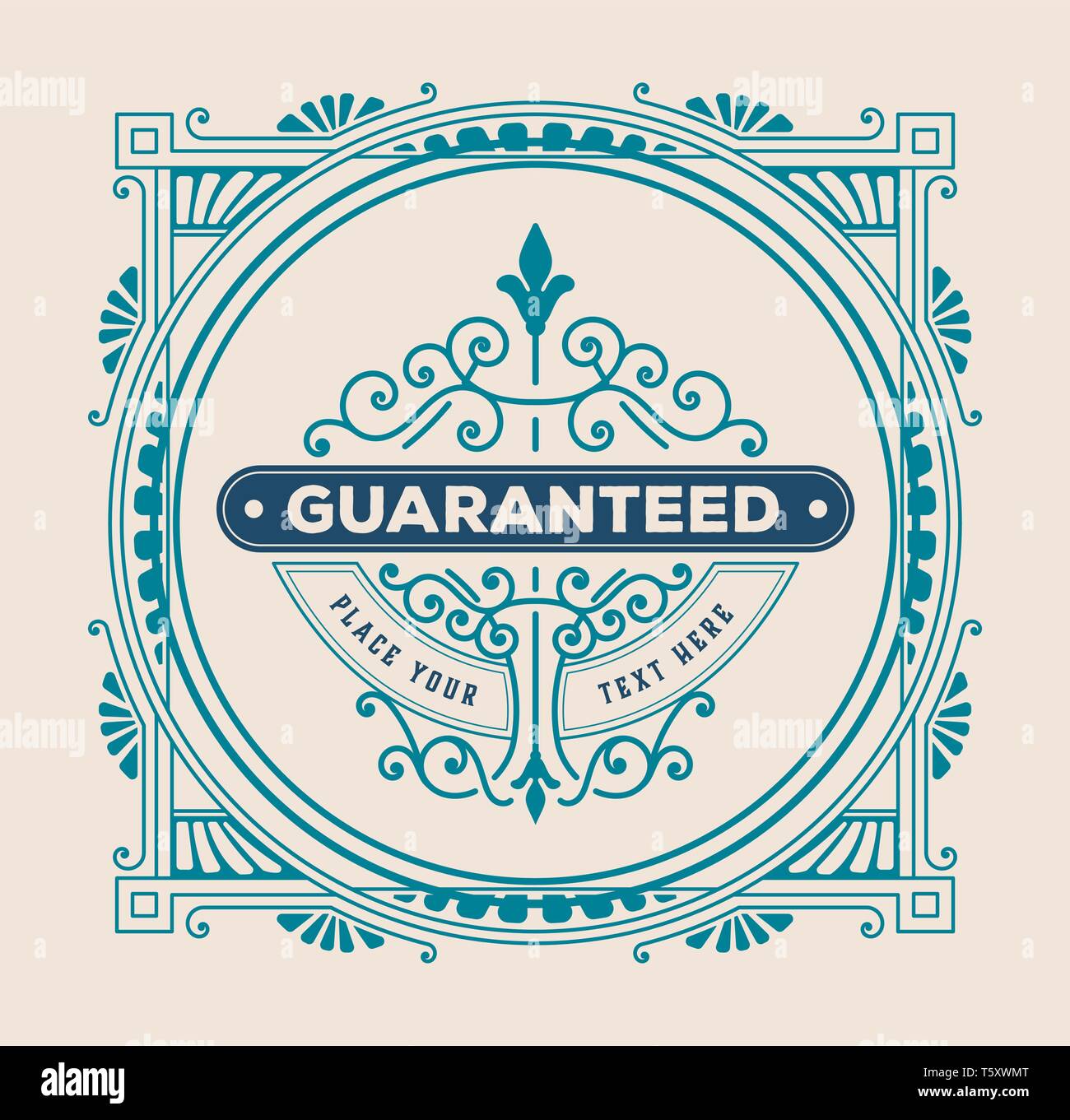 vintage badget. Vector layered Stock Vector