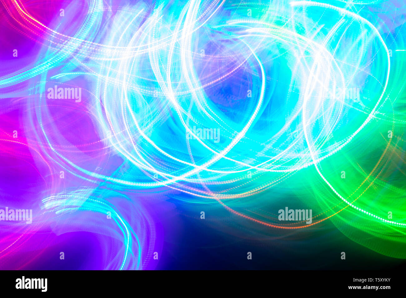 Rounded neon lines hi-res stock photography and images - Alamy