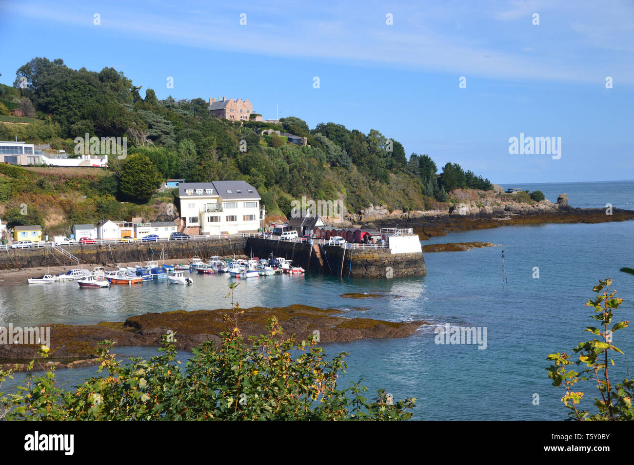 St Rozels Bay Rozel bay in channel islands hi-res stock photography and images - Alamy