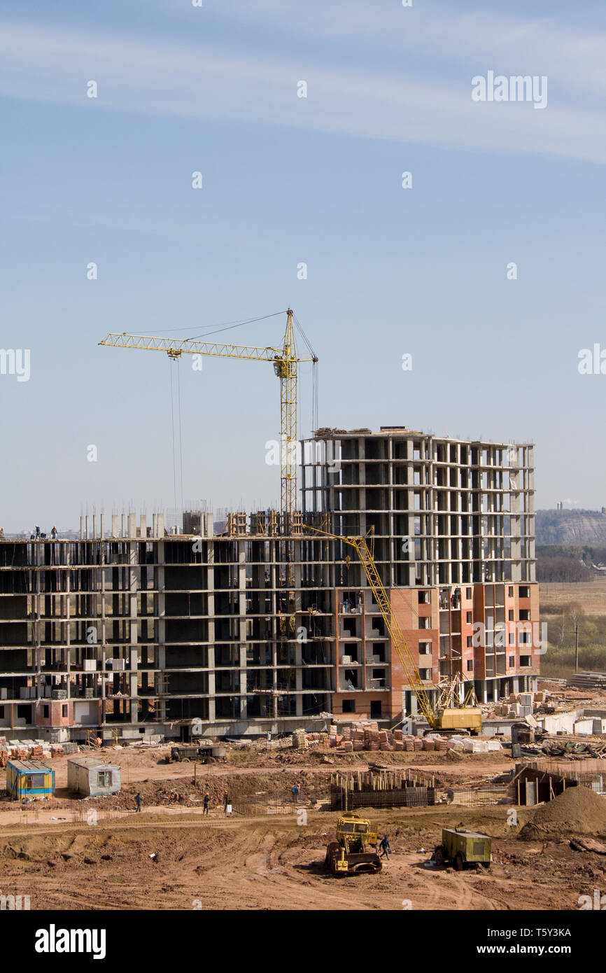 Resential Contruction Construction of the residental house Stock Photo - Alamy