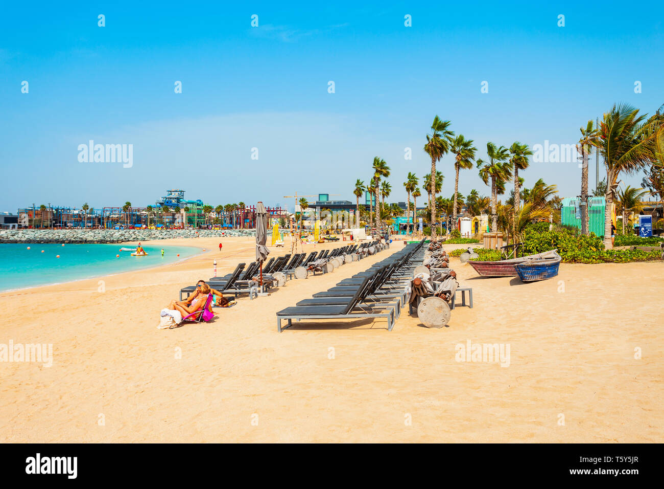 Dubai Uae February 27 2019 La Mer Or Jumeira Beach Is A