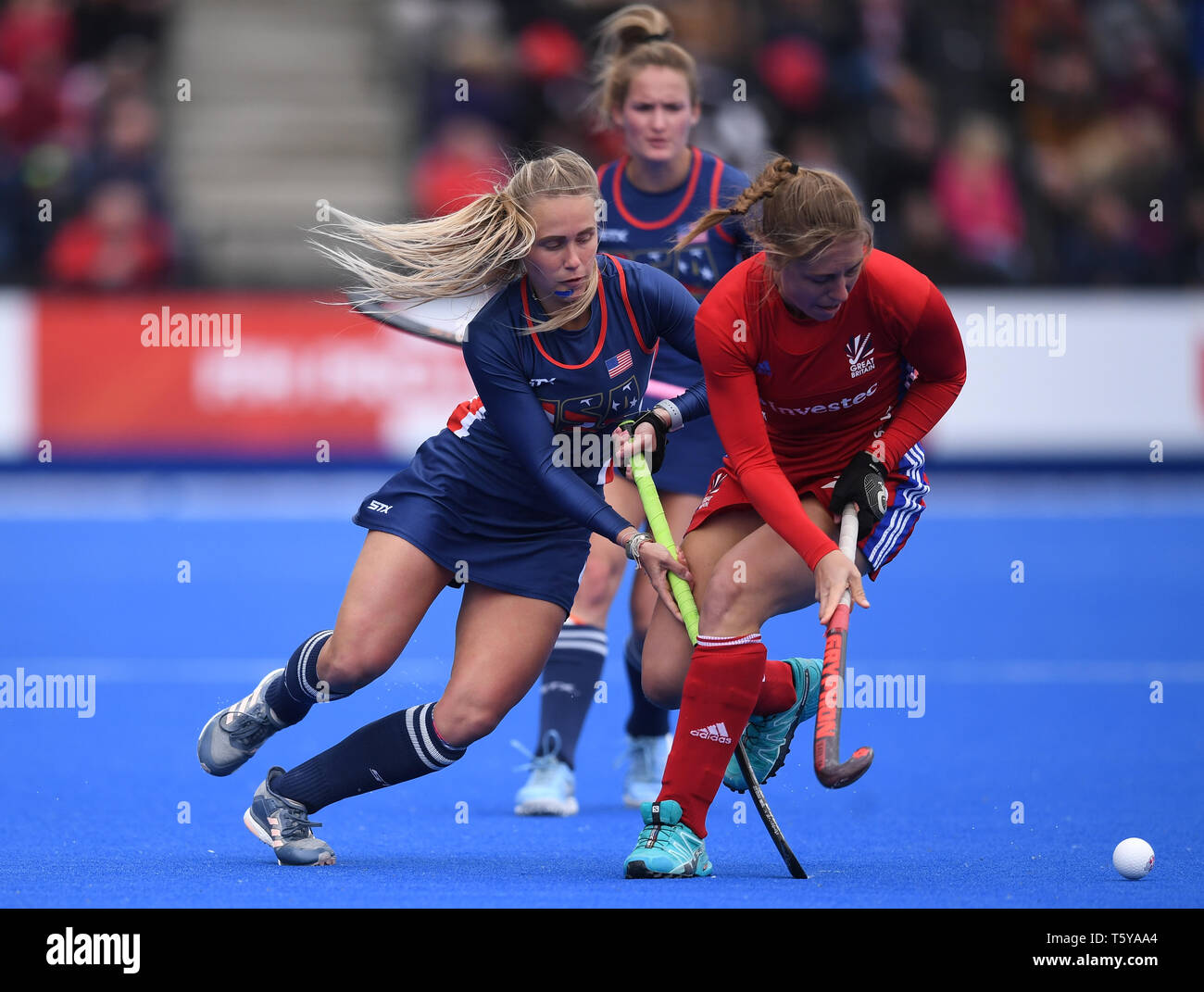 London UK. 27th April 2019 Lee Valley Hockey and Tennis Centre