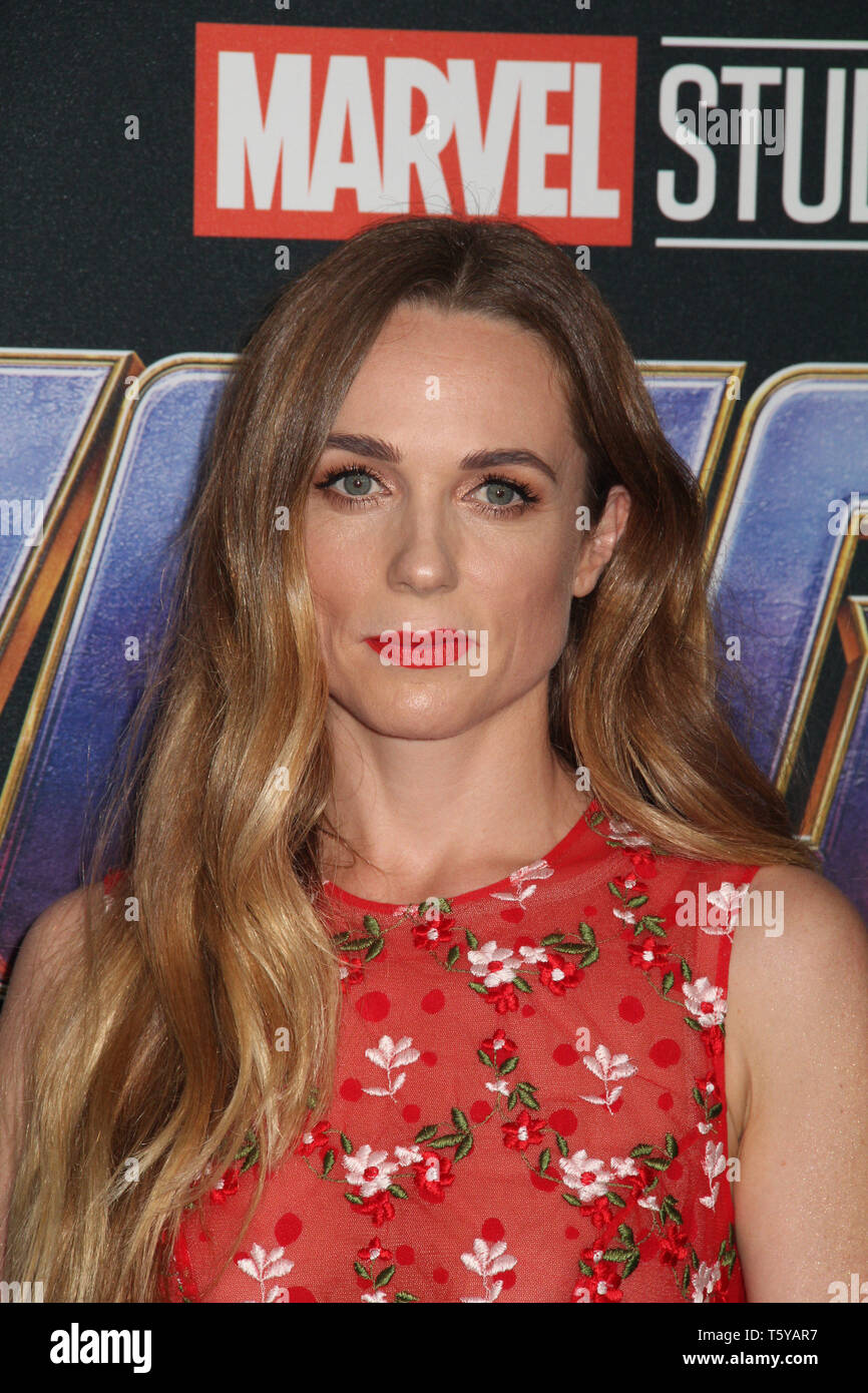 Kerry Condon  04/22/2019 The world premiere of Marvel Studios 'Avengers: Endgame' held at The Los Angeles Convention Center in Los Angeles, CA Photo: Cronos/Hollywood News Stock Photo