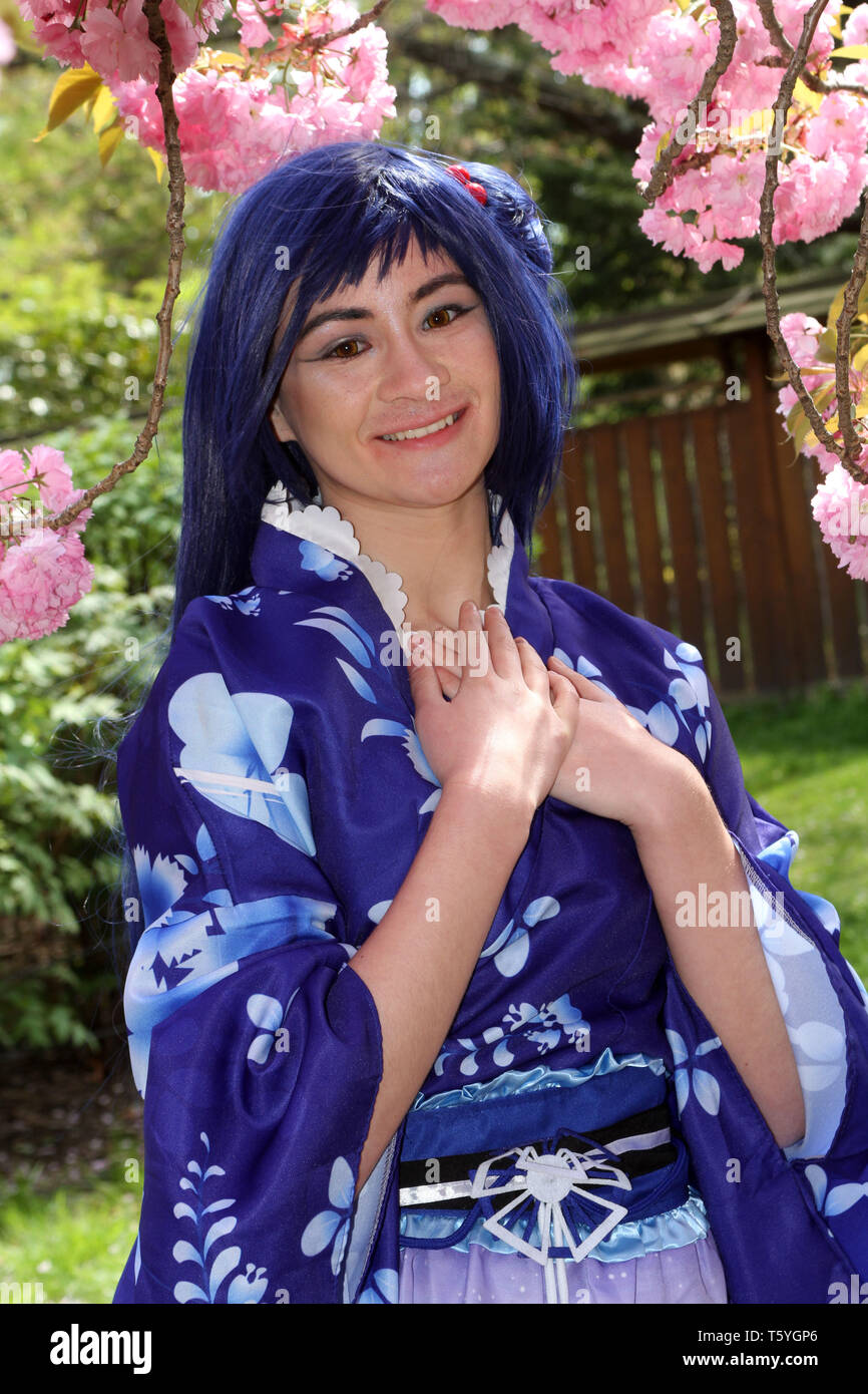 New York, New York, USA. 27th Apr, 2019. Sakura Matsuri Cherry Blossom