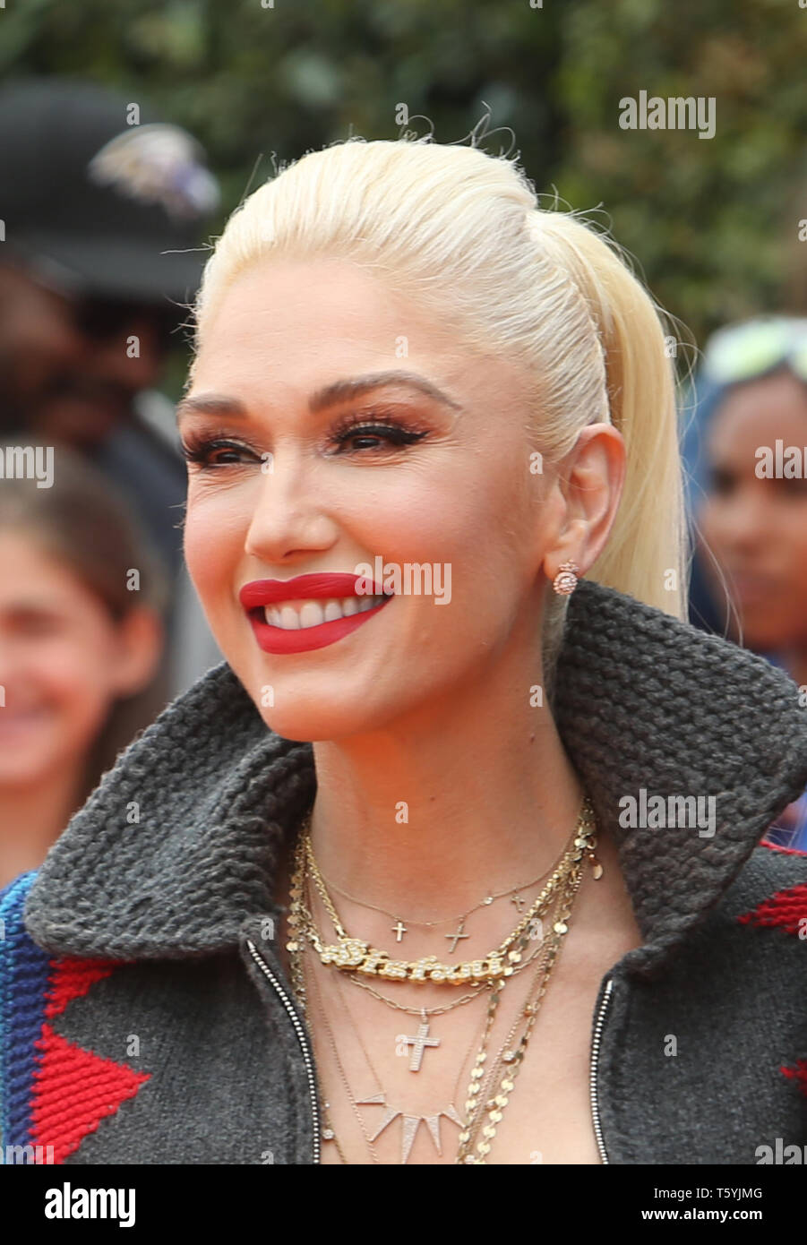 LOS ANGELES, CA April 27: Gwen Stefani, arrives at STX Films World ...