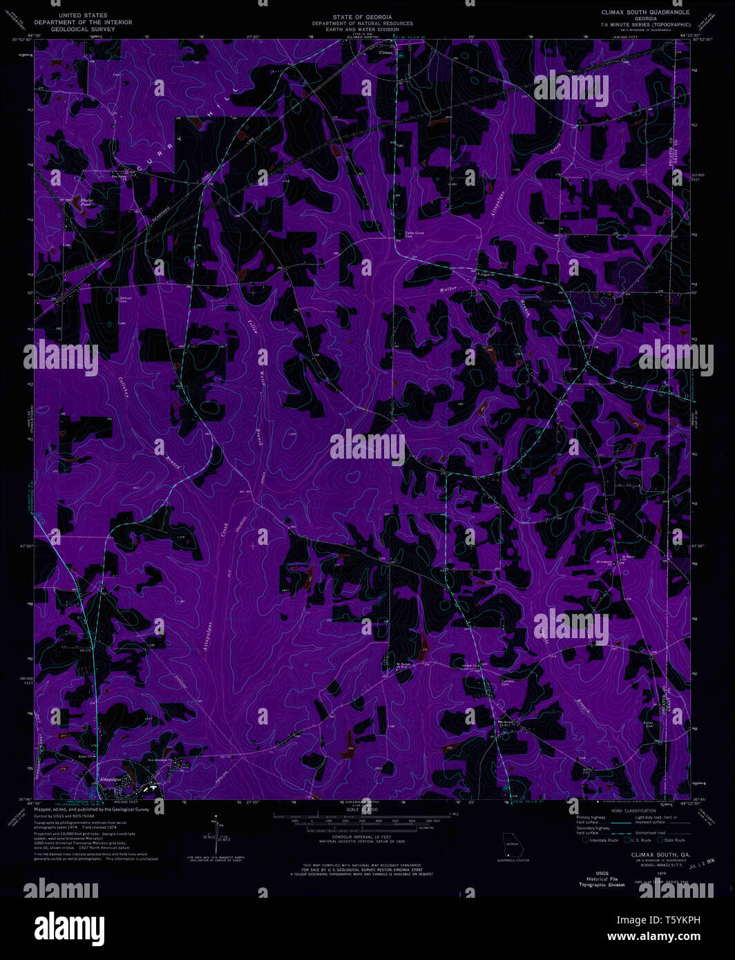 Map of climax hires stock photography and images Alamy