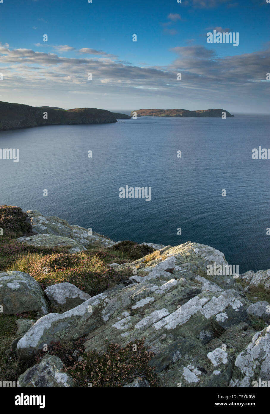 Coastal Scenery at Bradda Head near Port Erin, Isle of Man, UK. Stock Photo