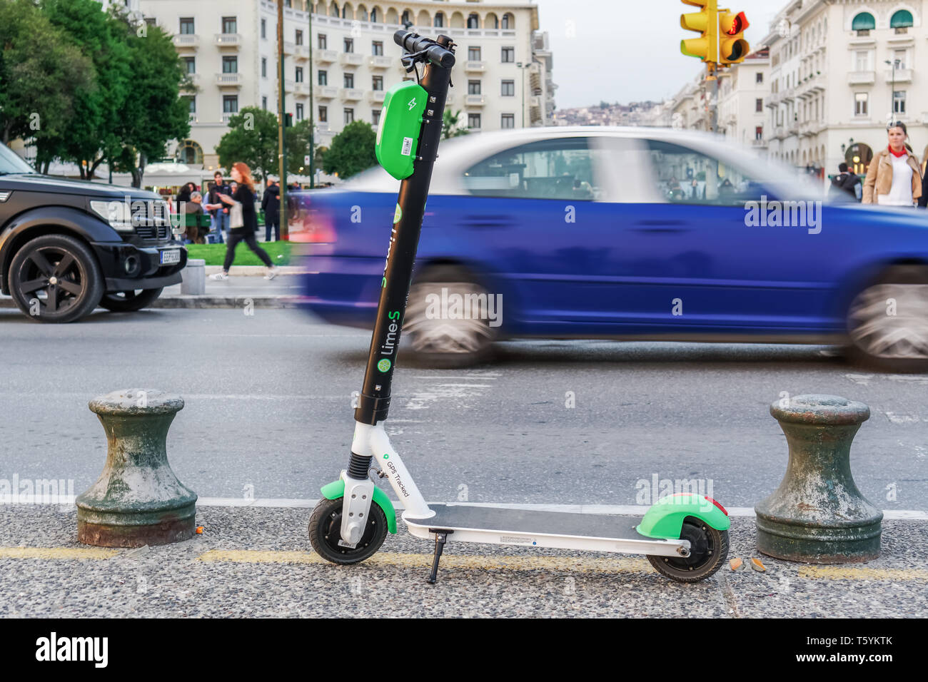Electric scooter thessaloniki greece hires stock photography and