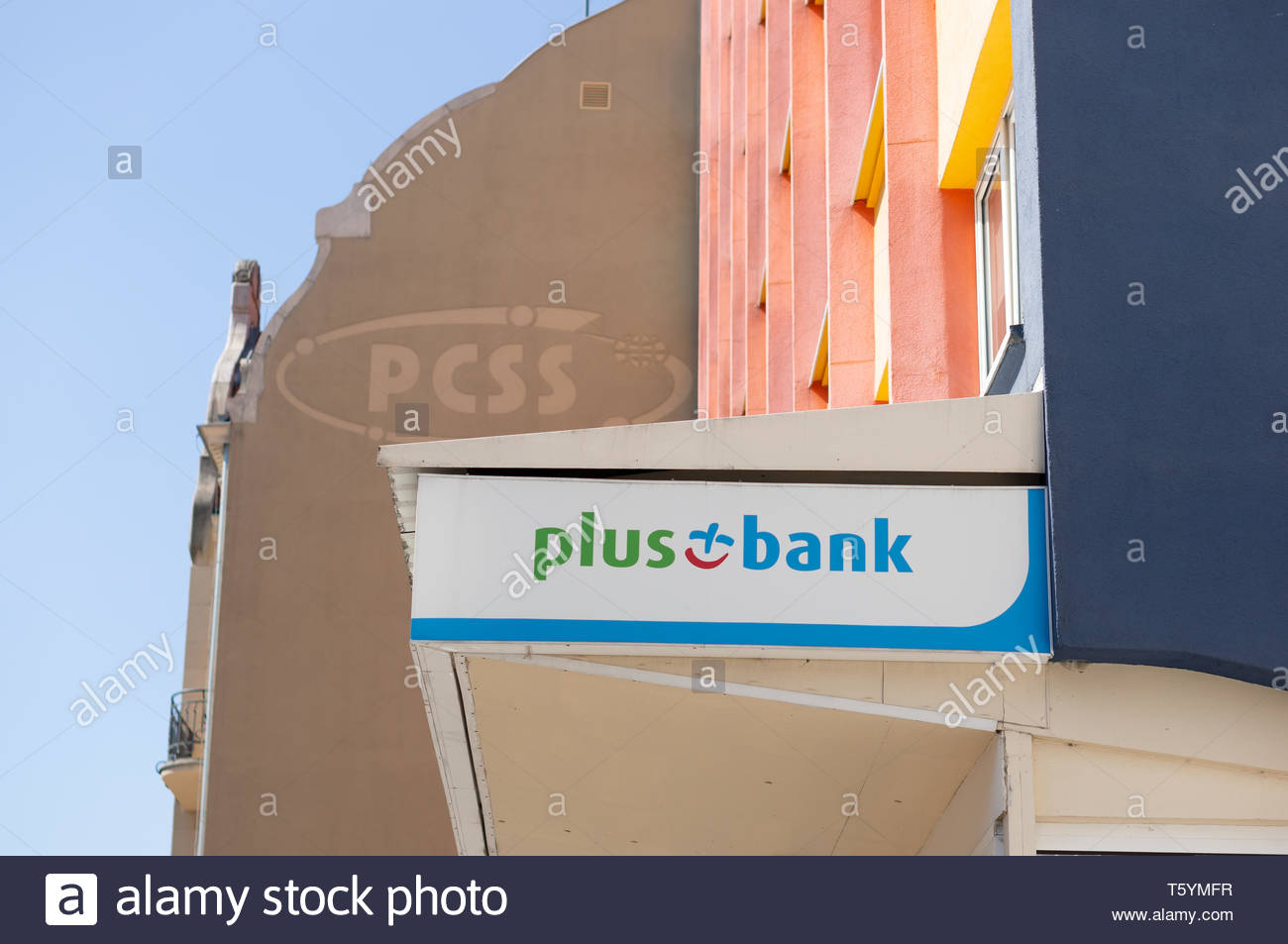 Poznan Poland April 18 2019 Commercial Plus Bank And Pcss