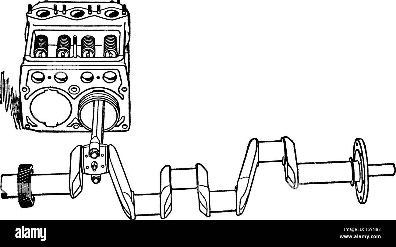 Building an Automobile Step 03 is Cylinders Showing Piston and