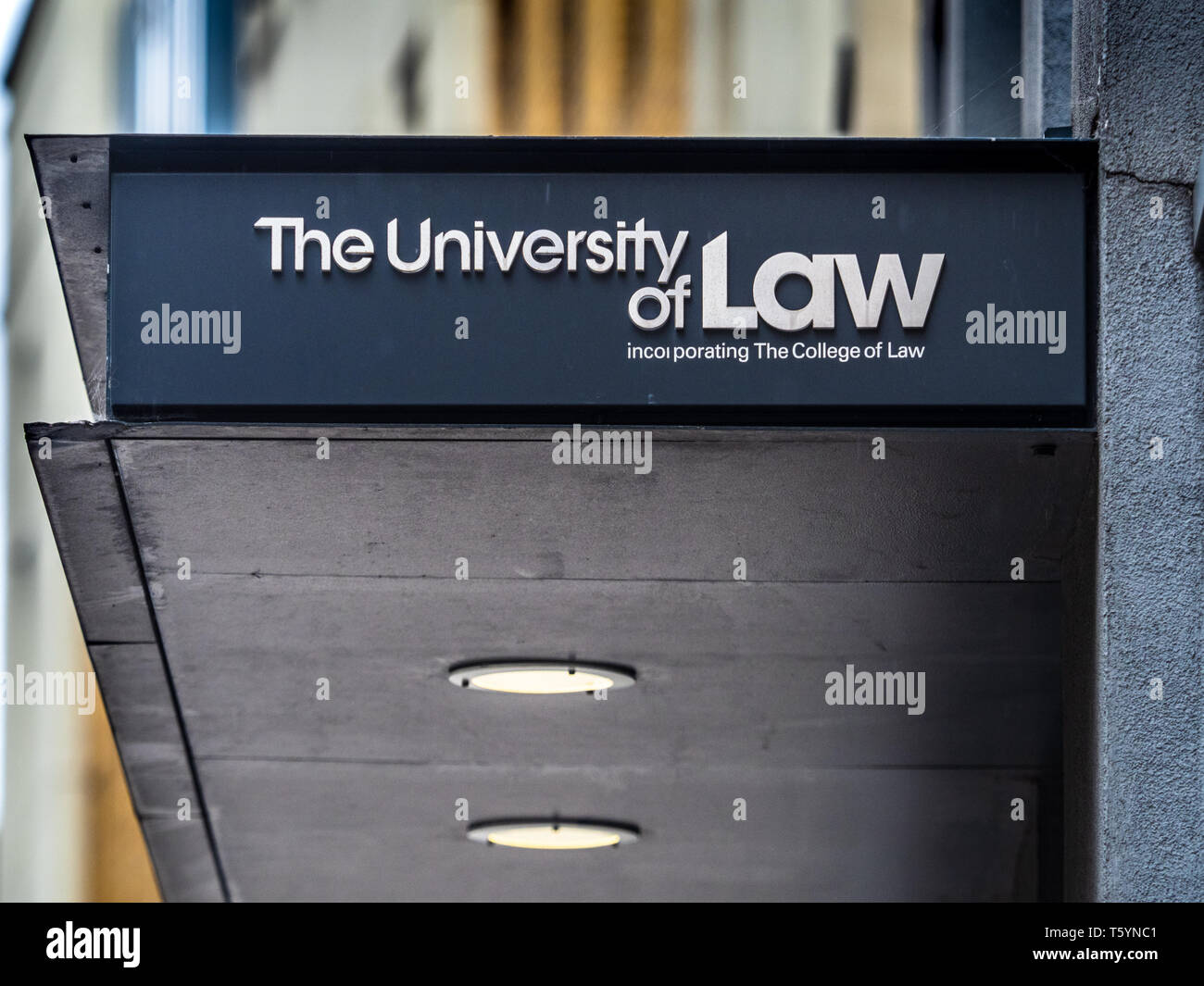 University of Law Moorgate London  ULAW - specialised provider of legal education Founded in 1962 as the College of Law, the UK's largest law school. Stock Photo