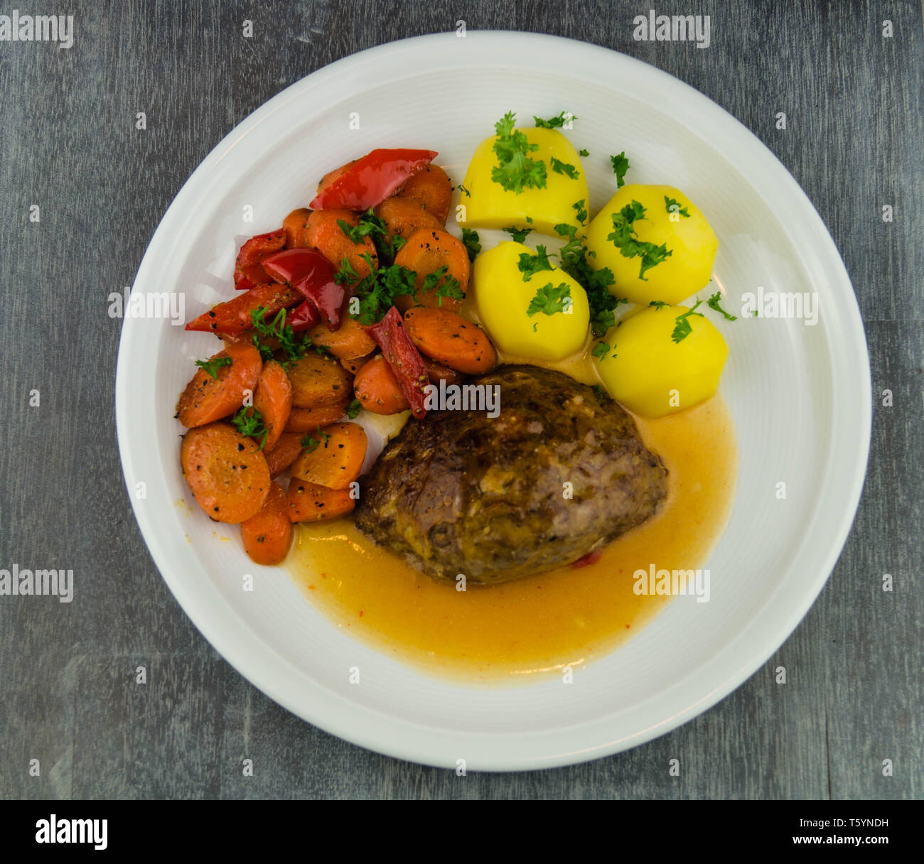 Traditional german meatloaf Stock Photo Alamy