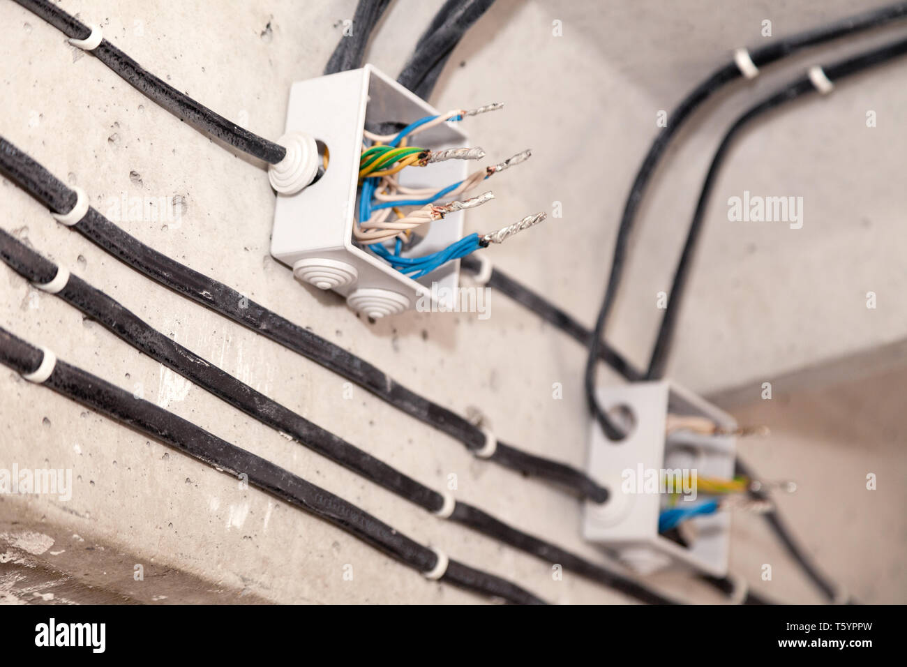 Cable Laying Ceiling Electrical Wires On Wall Wiring Replacement