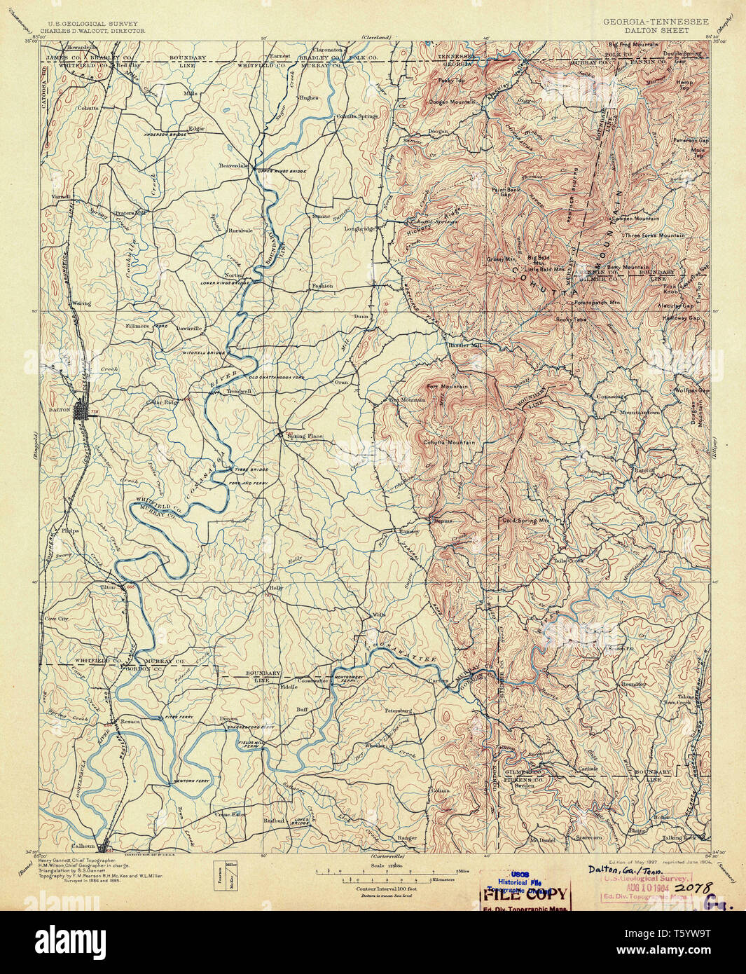 Map of dalton hires stock photography and images Alamy