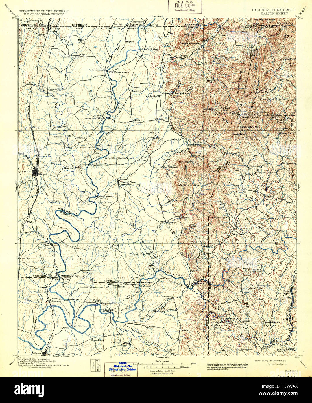 Map of dalton hires stock photography and images Alamy