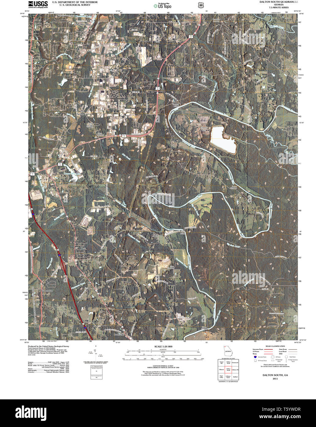 Map of dalton hires stock photography and images Alamy