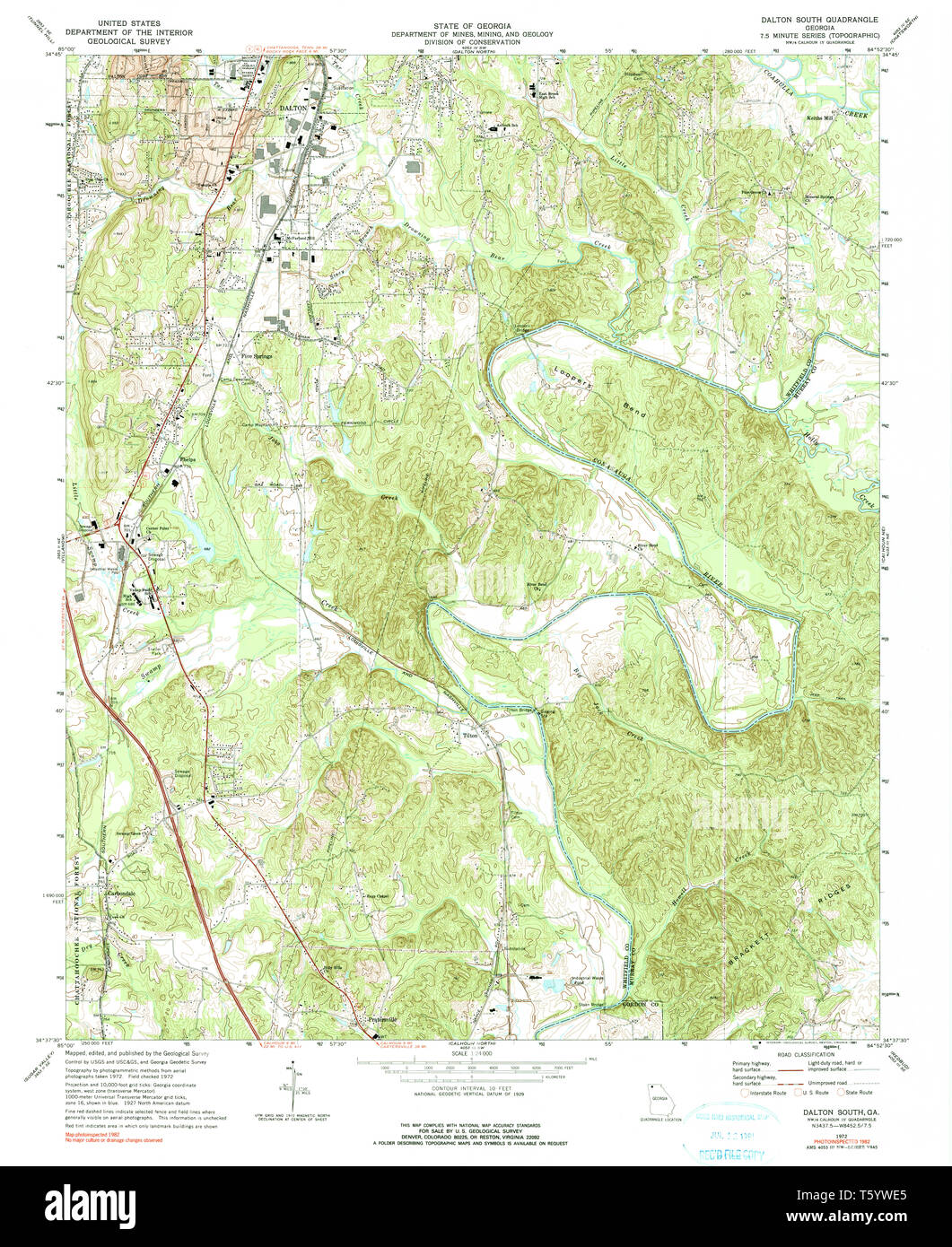 Map of dalton hires stock photography and images Alamy