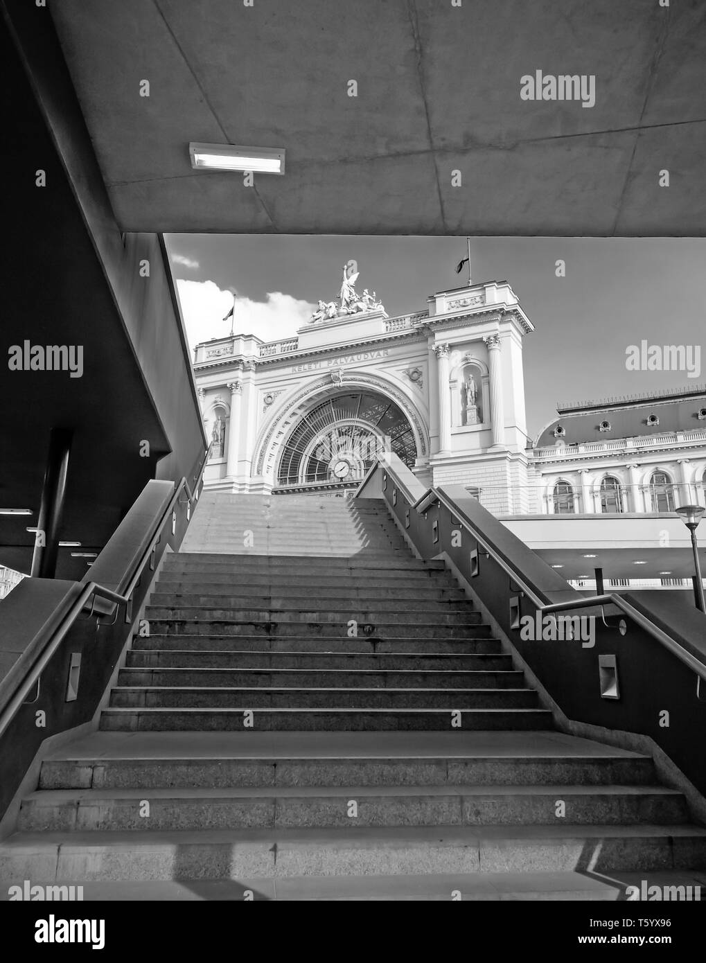 The Keleti Railway Station Stock Photo