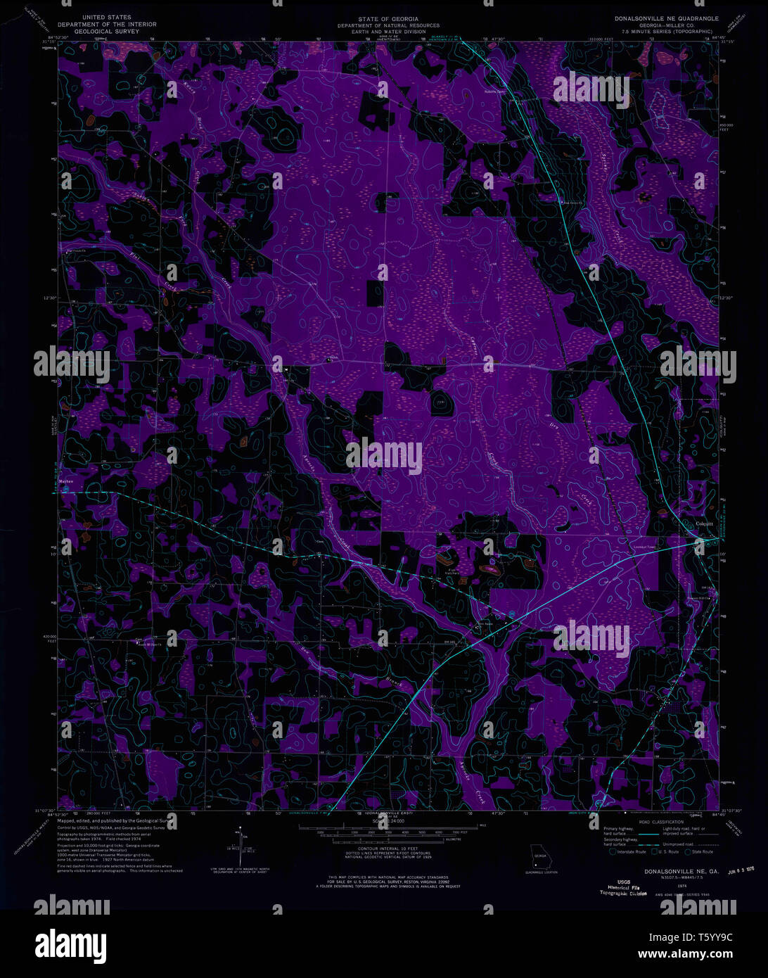 Map of donalsonville hires stock photography and images Alamy