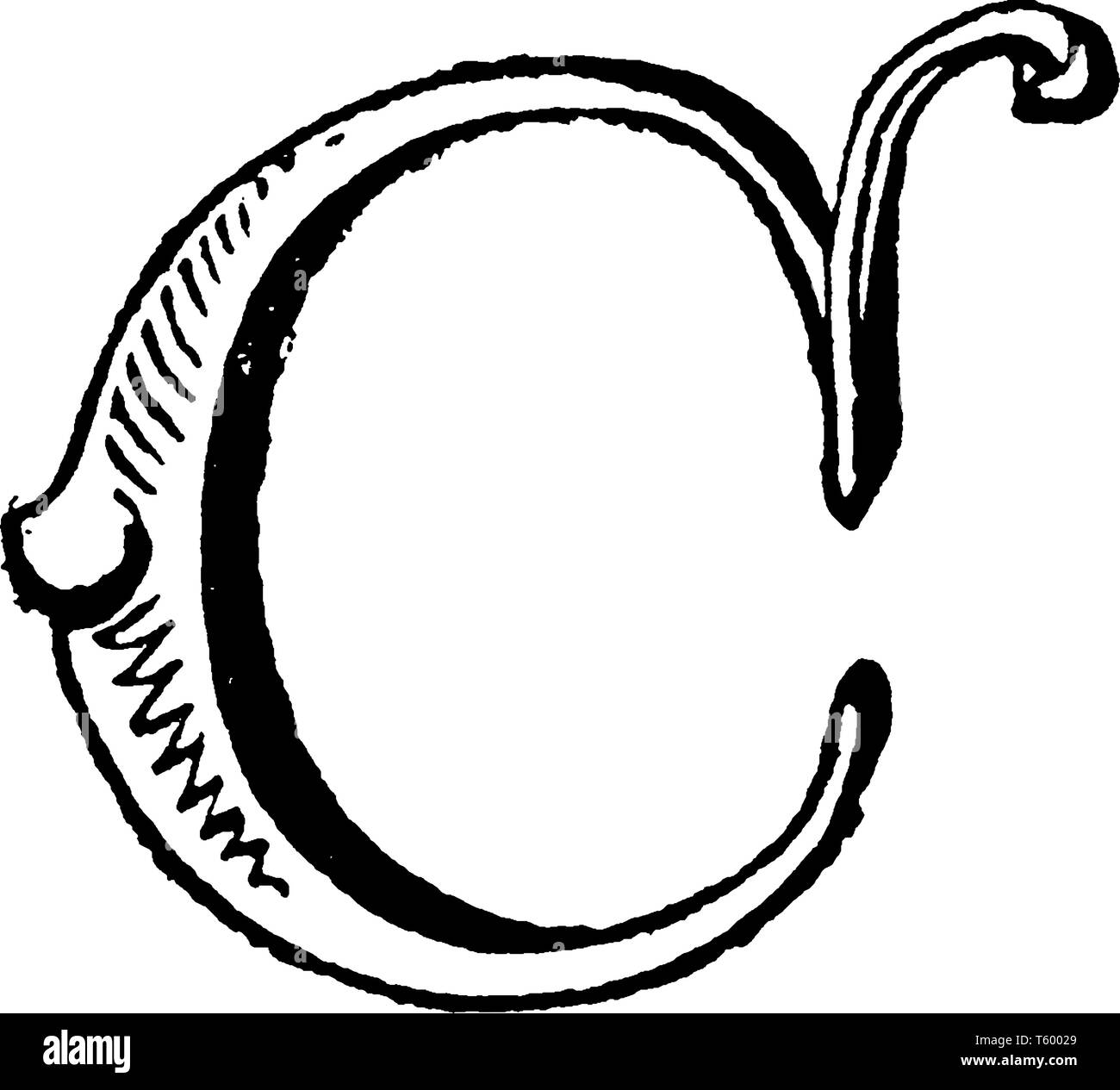 Letter c drawing hi-res stock photography and images - Alamy