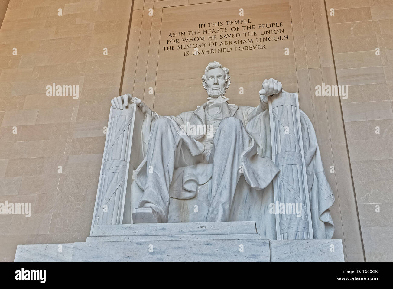 Lincoln Memorial statue in Washington DC USA Stock Photo Alamy
