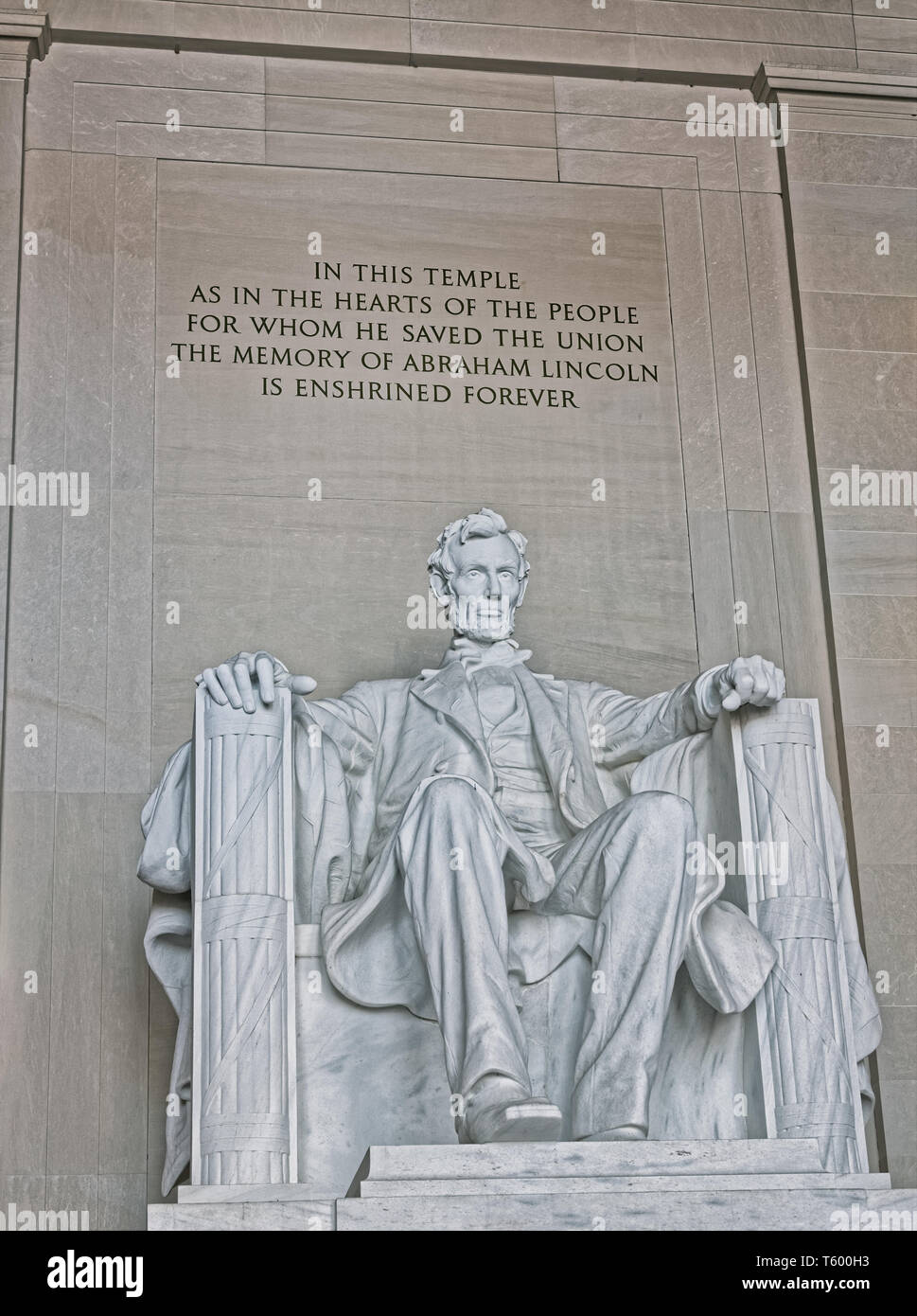 Lincoln Memorial statue in Washington DC USA Stock Photo Alamy