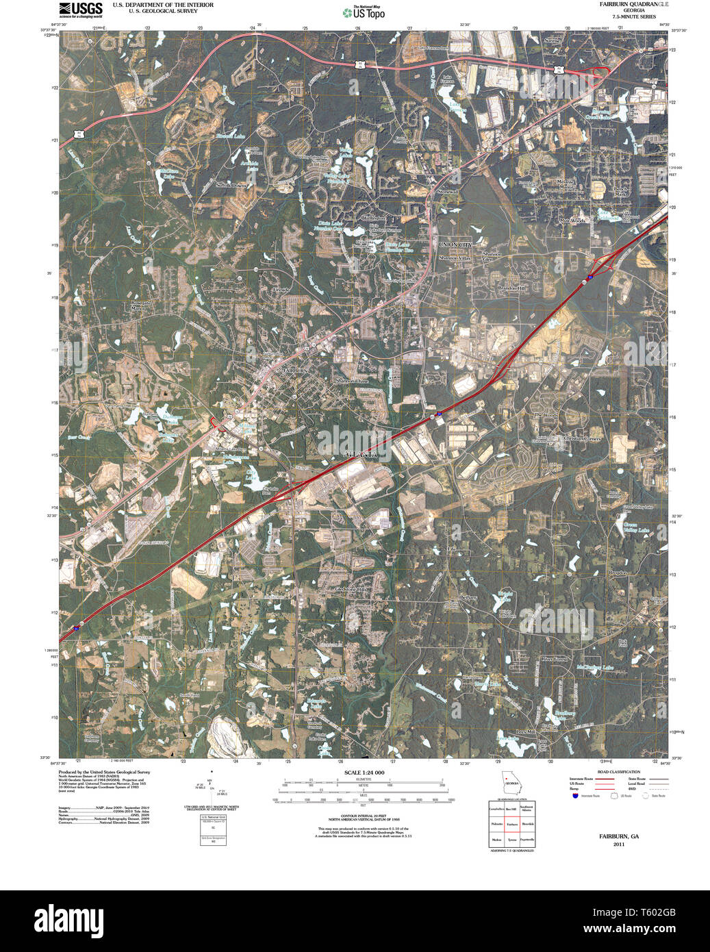 Fairburn map hires stock photography and images Alamy