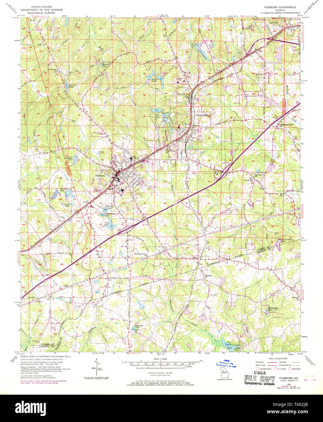 Fairburn map hires stock photography and images Alamy