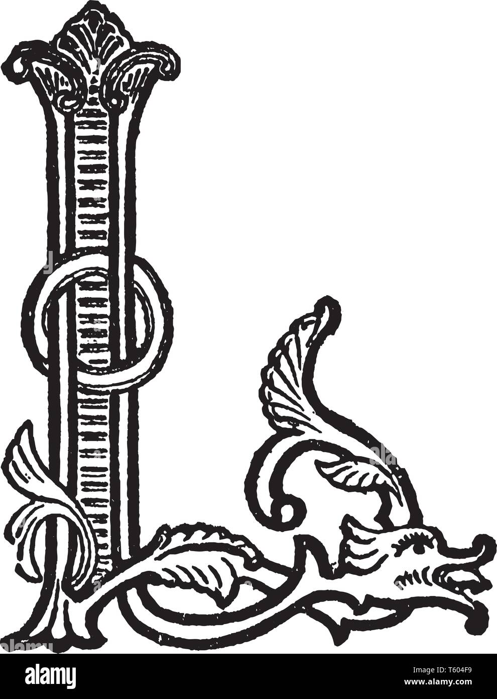 красивые старославянские буквы. раскраска труба музыкальный инструмент. буквица. детская труба с узорами 11 букв. калейдоскоп b1616114-r.