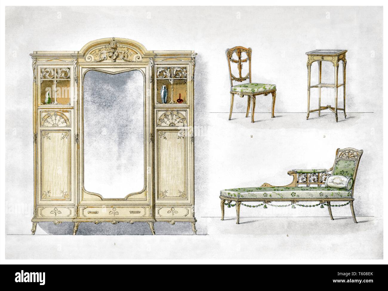 Vintage art 2024 nouveau furniture