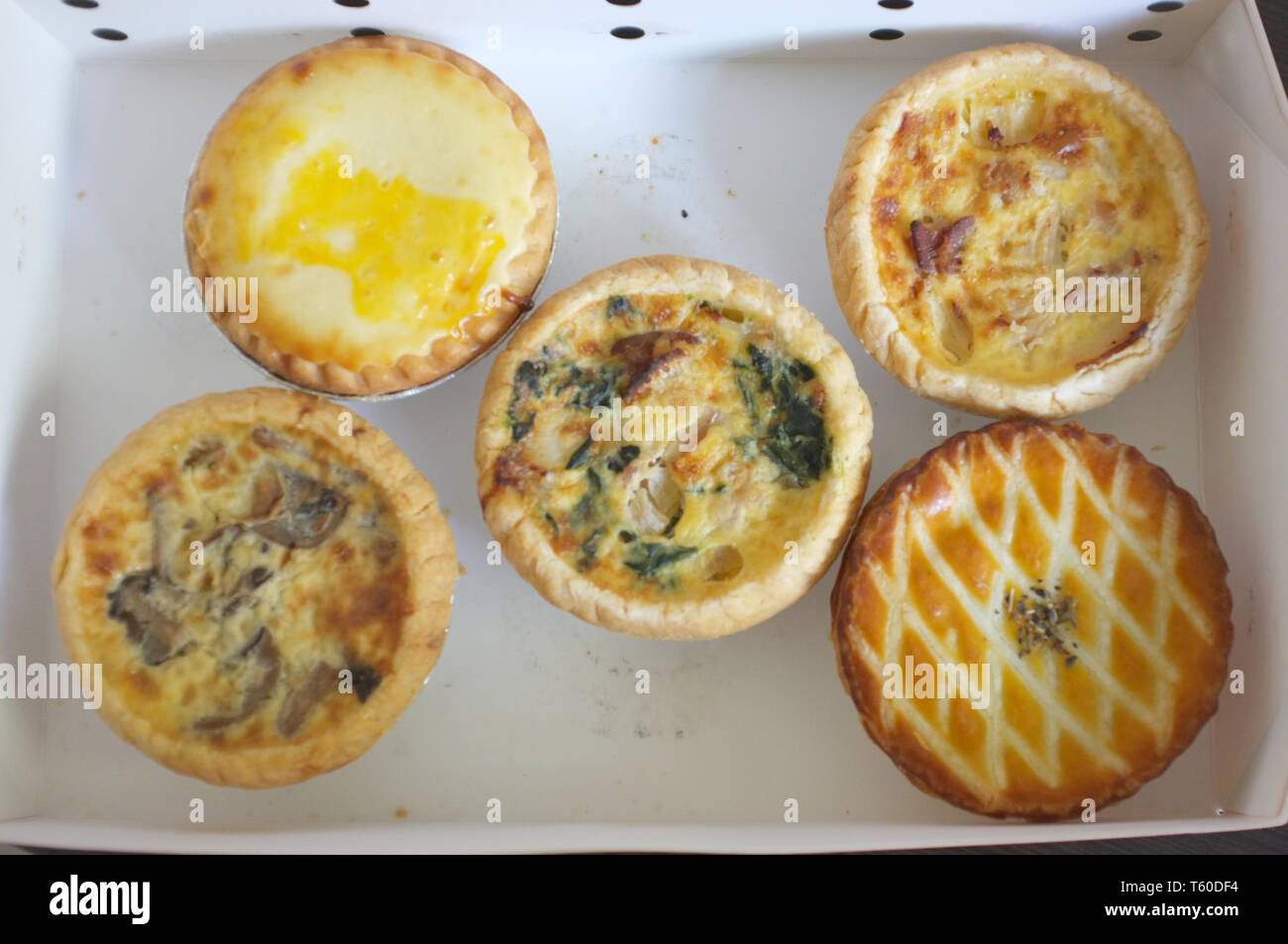 Delicious Asian Egg tart for healthy coffee break in the afternoon tea
