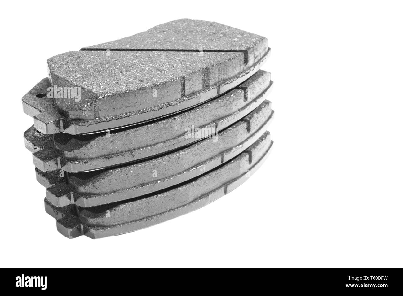 Car Brake pads isolated on white background. Auto parts. Brake pads