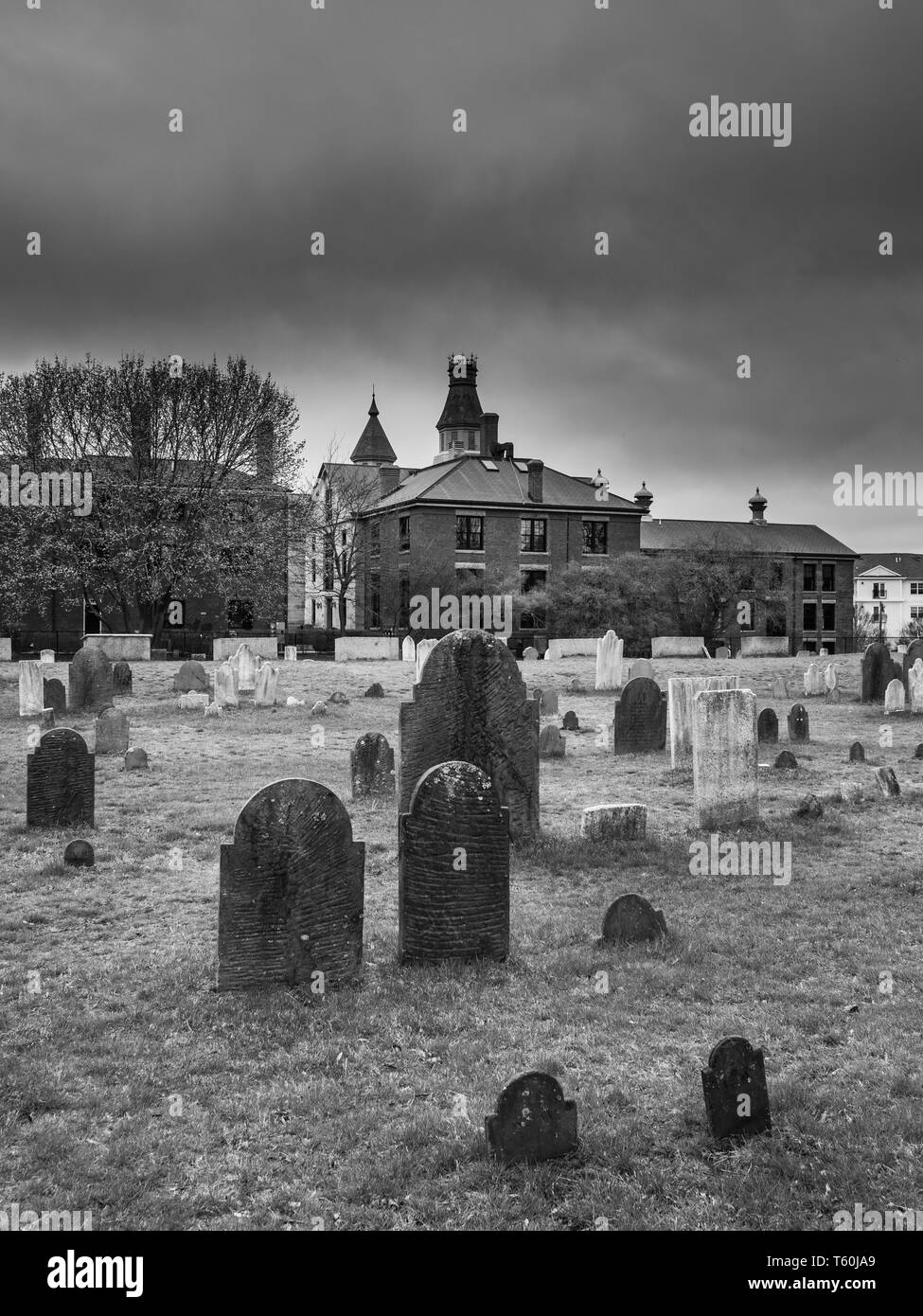 Howard street cemetery, Salem, Massachusetts, USA Stock Photo