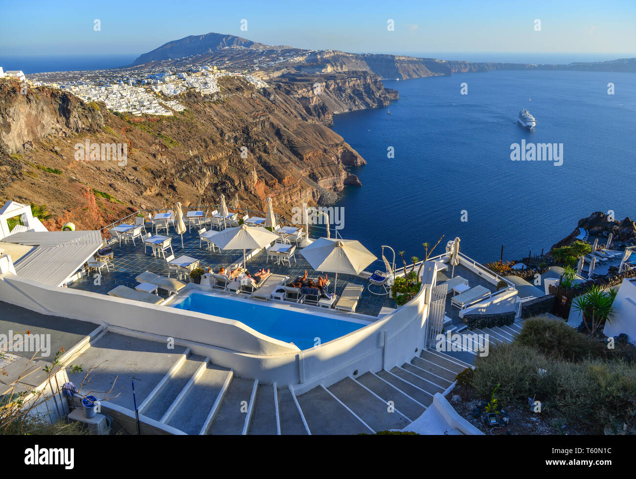 Santorini Greece Oct 4 2018 Landscape Of Beautiful Santorini