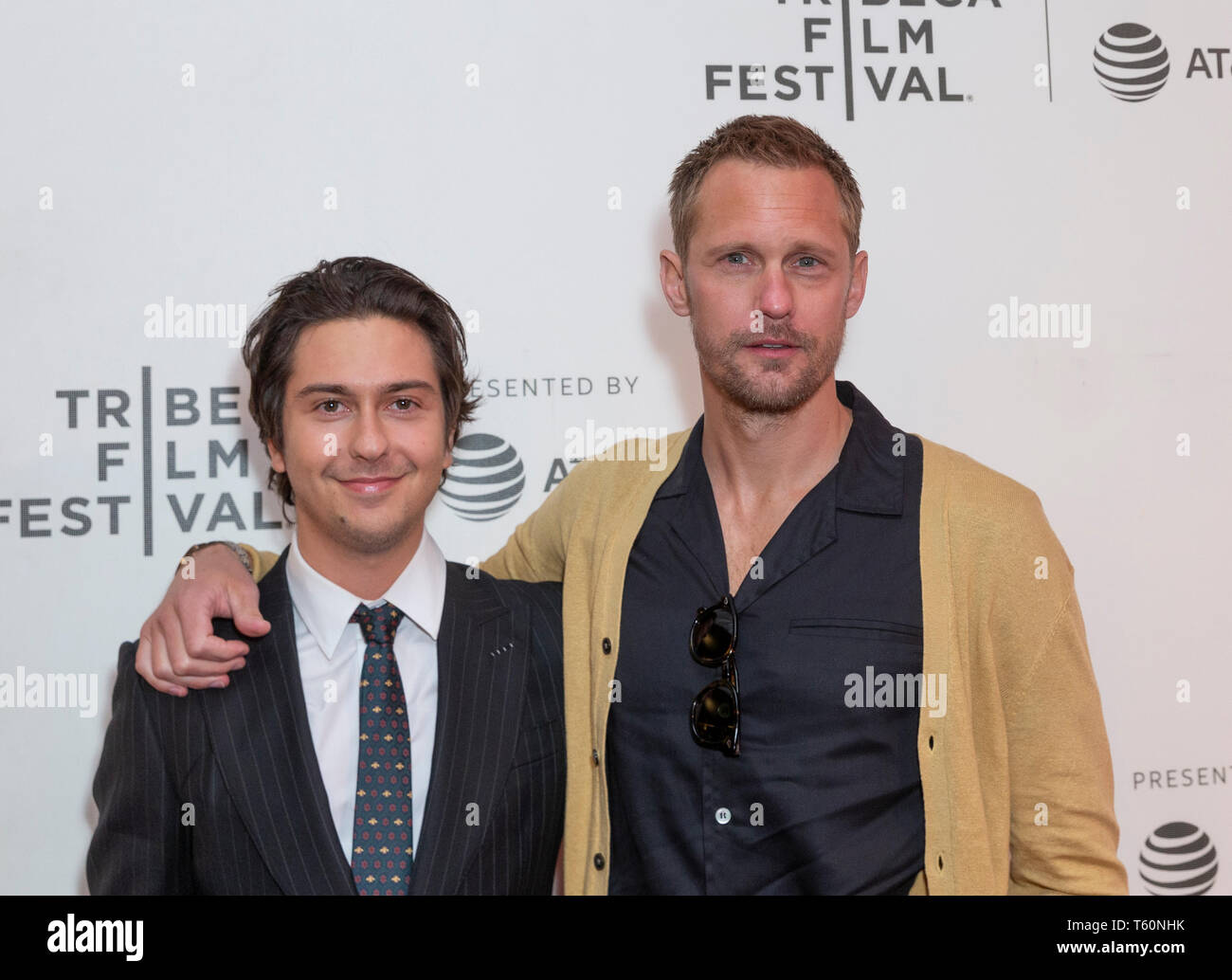 New York, NY - April 27, 2019: Nat Wolff and Alexander Skarsgard attend ...