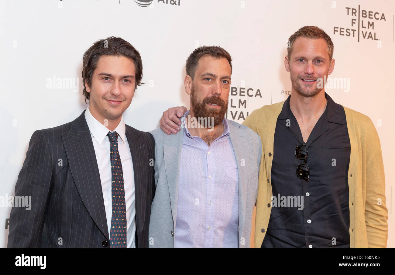 New York, NY - April 27, 2019: Nat Wolff, Dan Krauss and Alexander ...