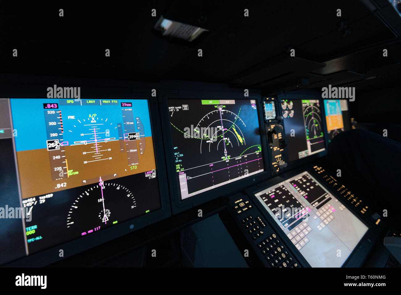 Modern aircraft flying displays Stock Photo Alamy