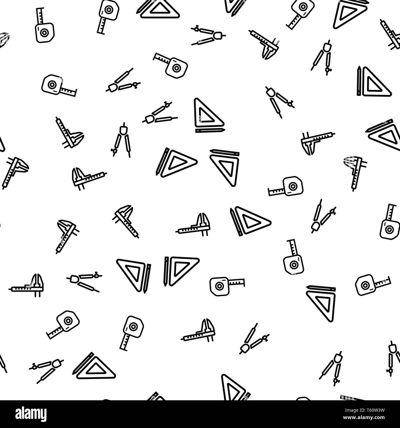 Engineering Instruments Seamless Pattern Vector Stock Vector Image ...