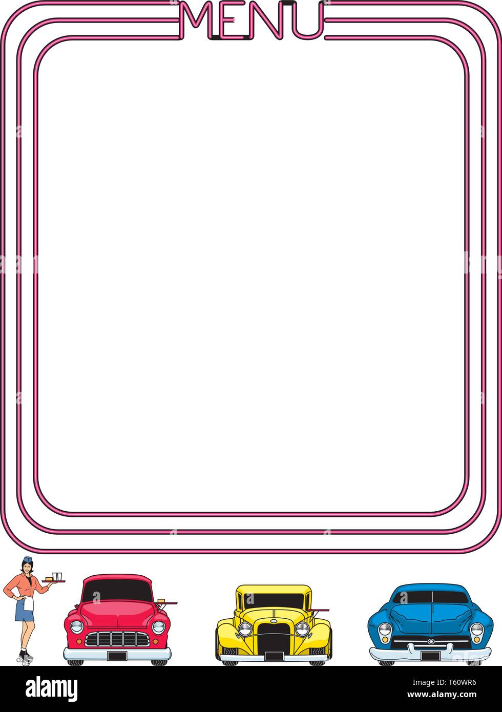 Menu Border Vector Illustration Stock Vector Image & Art Alamy