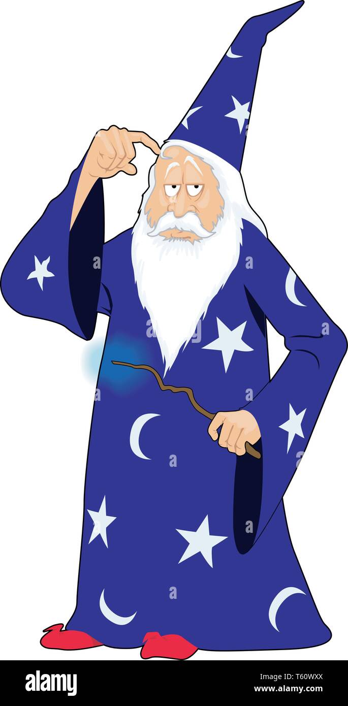 Wizard Vector Cartoon Illustration Stock Vector