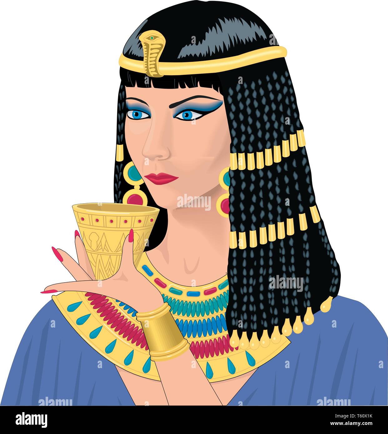 Cleopatra Vector Illustration Stock Vector