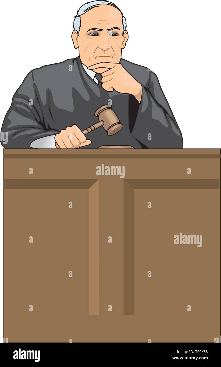 Judge Vector Illustration Stock Vector Image & Art - Alamy