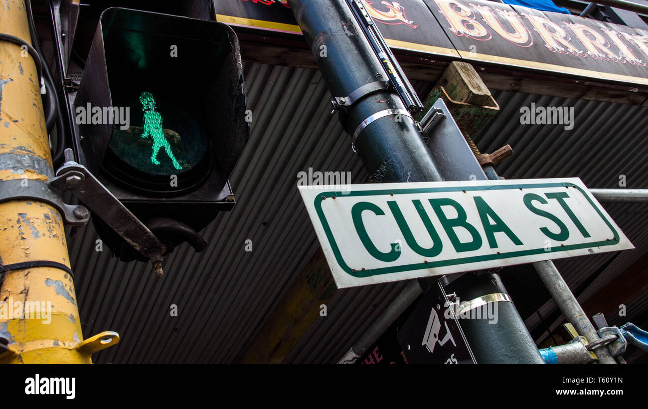 Cuba Street Wellington Stock Photo