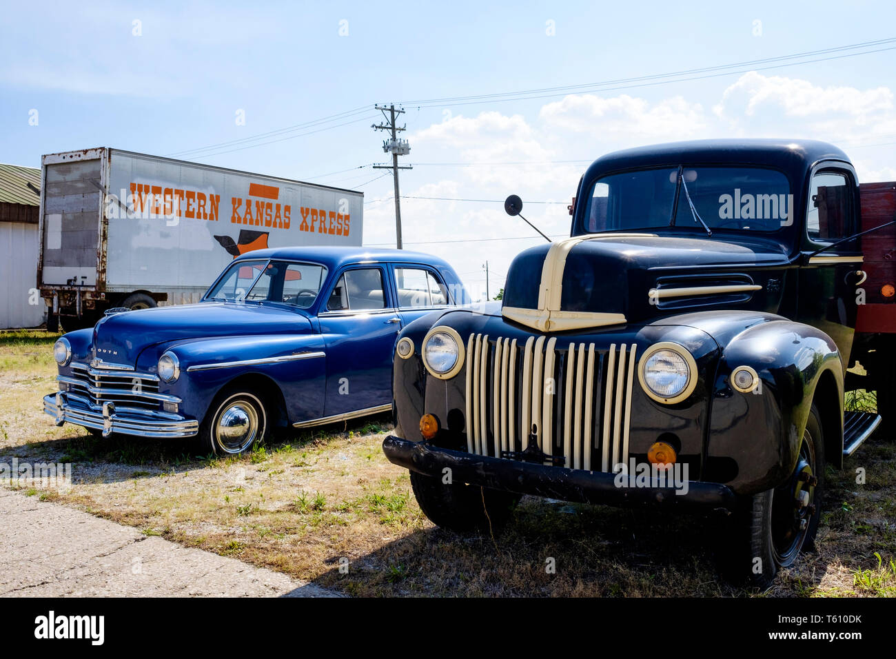 Classic American cars parked in Galena, Kansas, USA Stock Photo Alamy