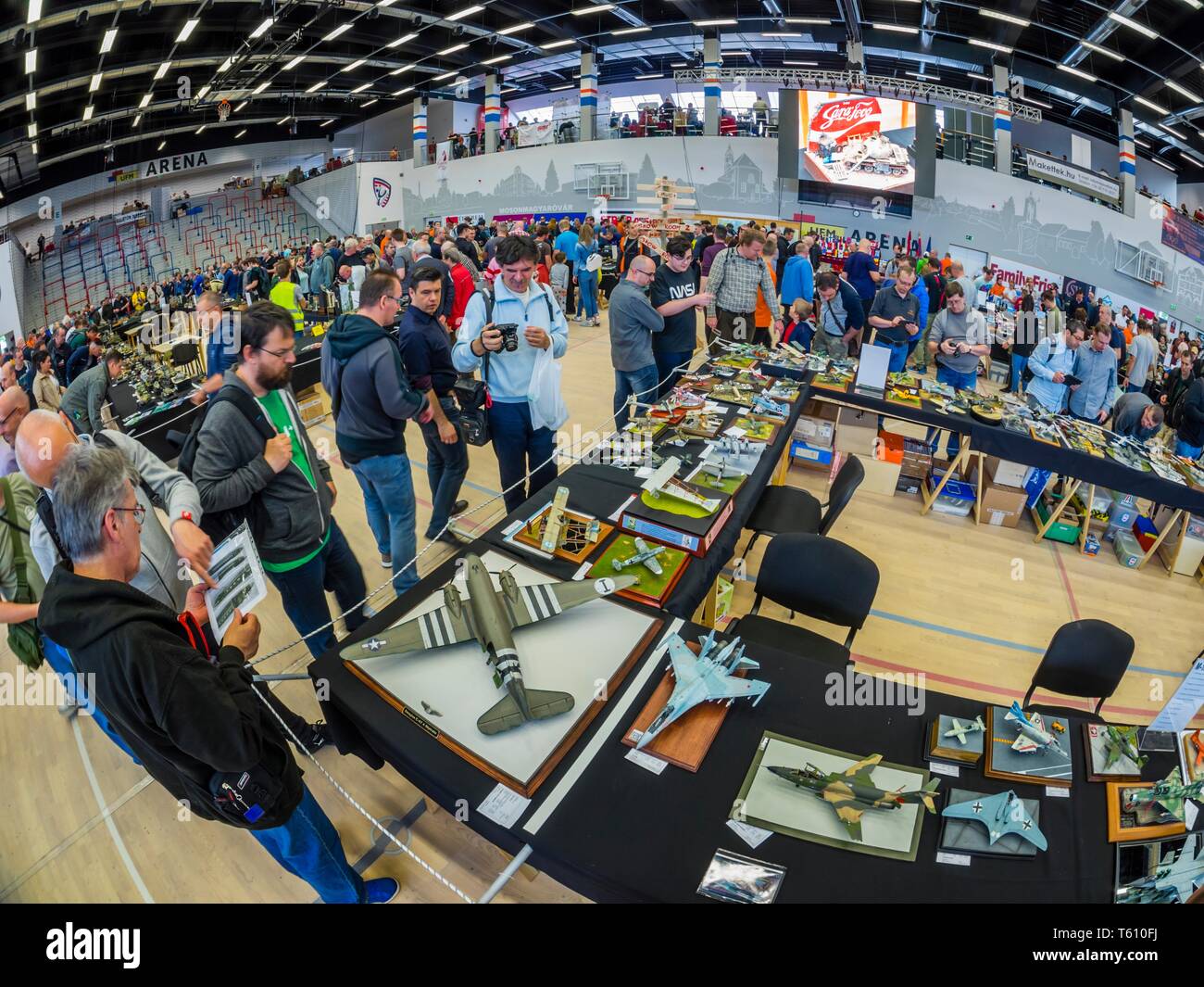 Mosonmagyarovar Hungary 2019 Moson model show plastic modeling exhibition compettition event