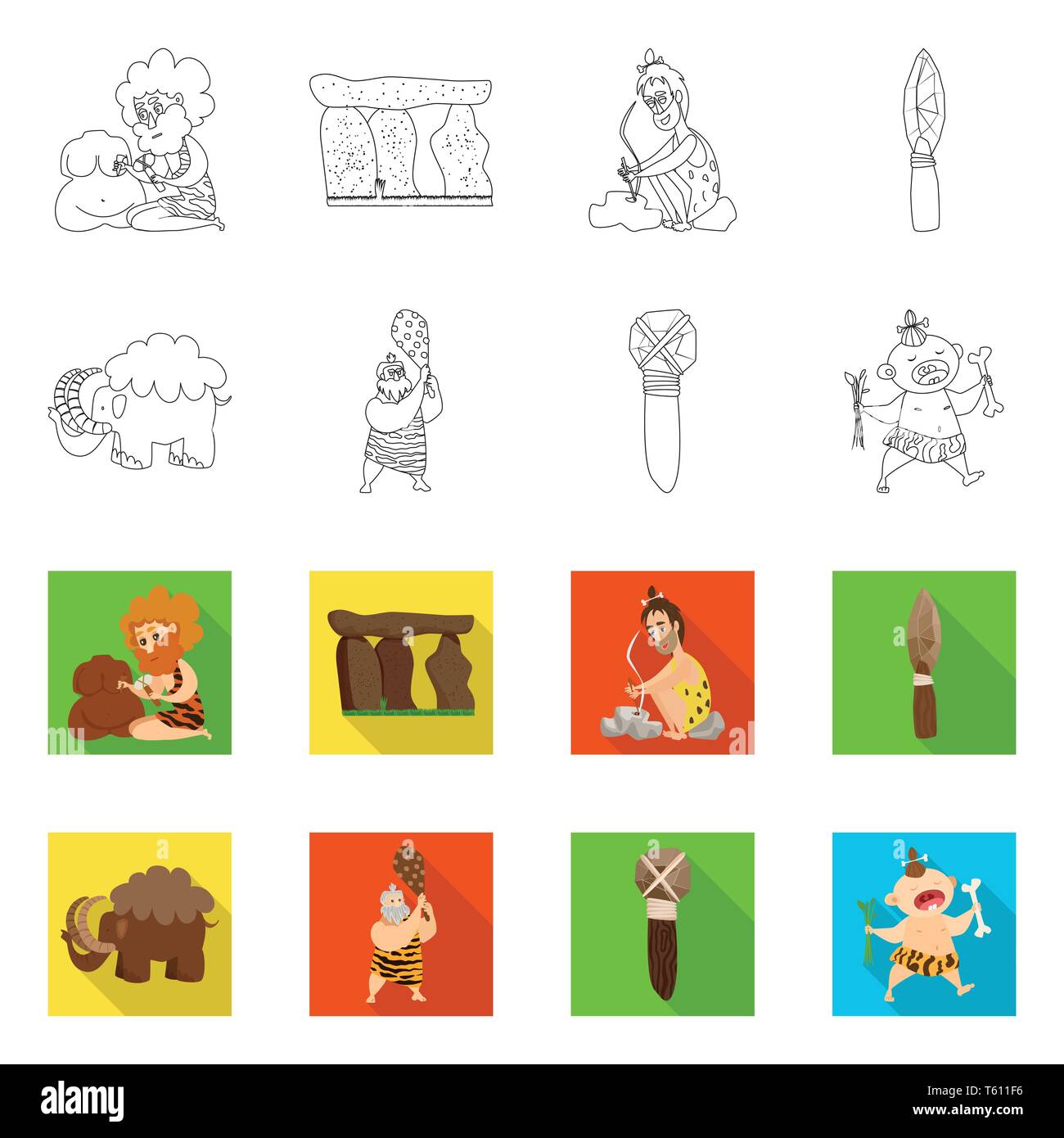 Man Stone Arrow Mammoth Hammer Kid Primeval Monolith Caveman Spear Animal Prehistoric Engraves Megalith Fire Wool Warrior Homosapiens Tool Sweet Cave Savage Tusk Neanderthal Weapon Bone Stoneage Production White Grass Evolution Prehistory Sapiens