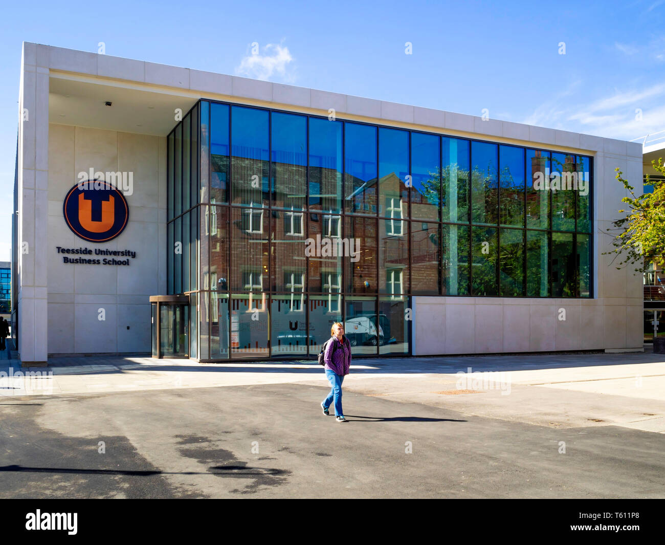 The Teeside University Business school opened in 2018 Stock Photo