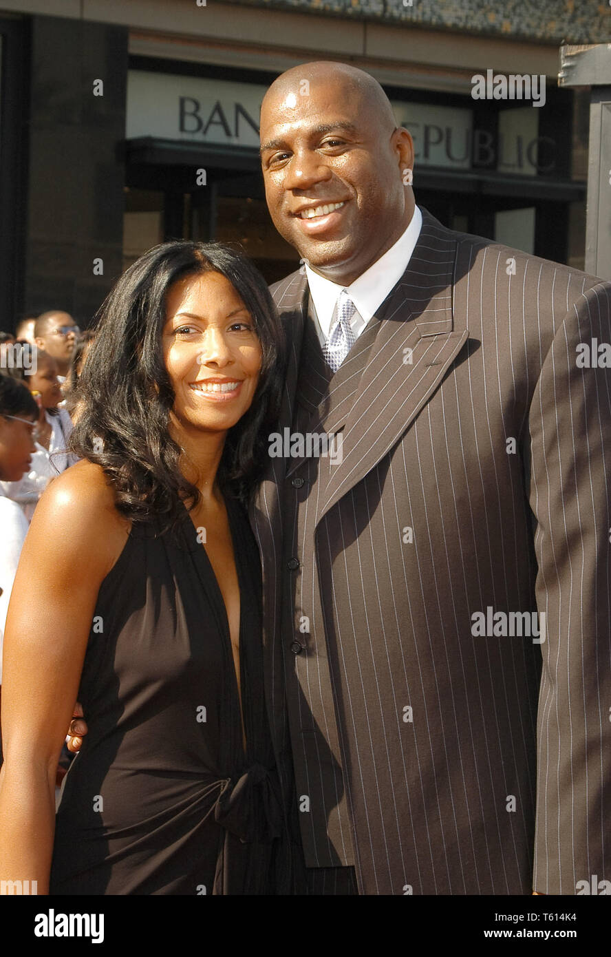 Cookie and Earvin "Magic" Johnson at the 3rd Annual BET Awards, held at