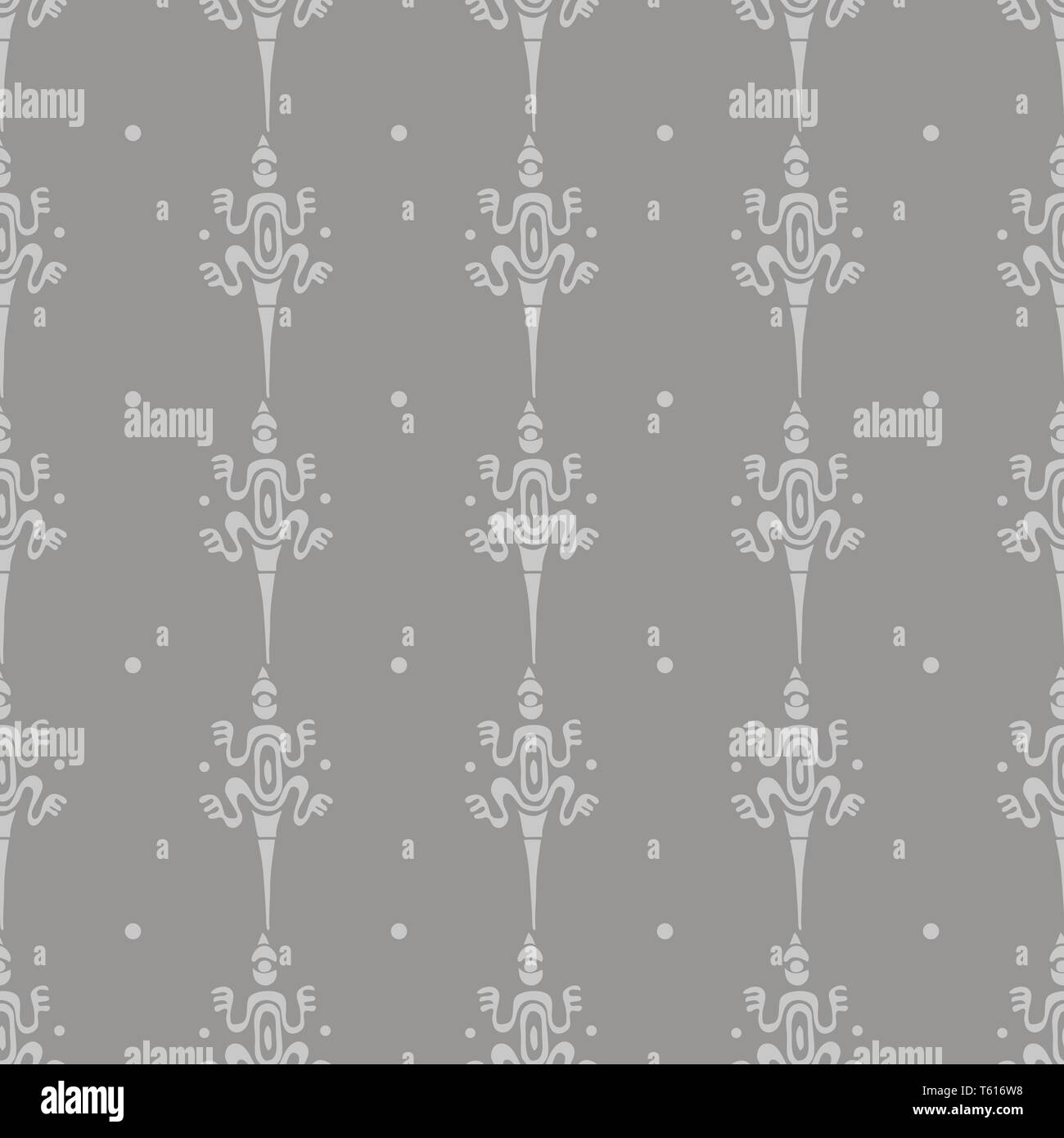 lizard seamless pattern. Abstract texture. Vector illustration in Maori style 10 eps Stock Vector